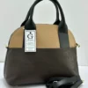 gilda-ferretti-two-tone-dome-satchel-bag-brown-beige-bl Gilda Ferretti Dome Satchel