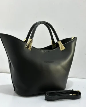 Gilda Ferretti open tote black gold hardware Nigeria