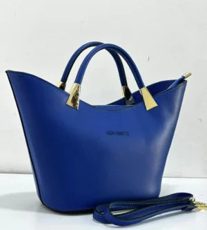 Gilda Ferretti open tote cobalt blue with gold hardware Nigeria