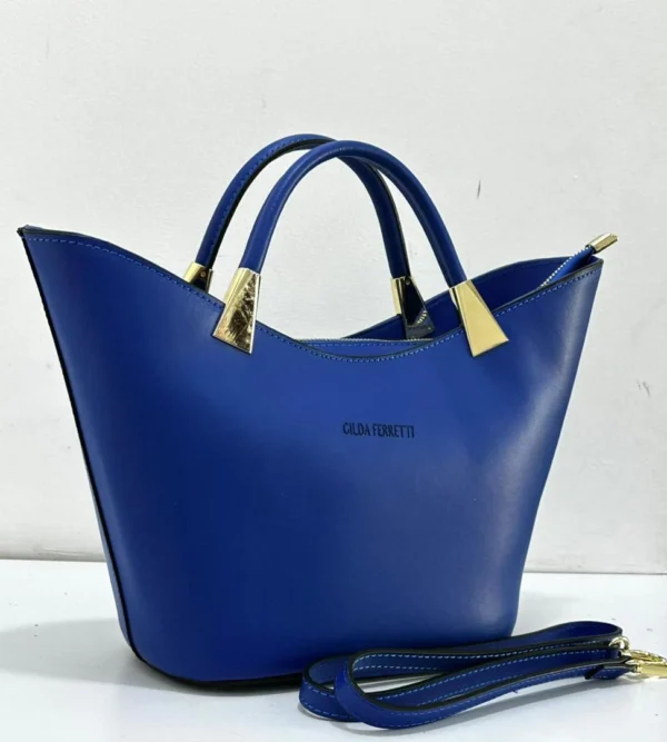 Gilda Ferretti Open Tote Blue Gilda Ferretti open tote cobalt blue with gold hardware Nigeria