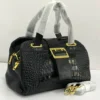 Tomford croc-embossed-black-leather-boston-bag-gold-buckle-nigeria omford-croc-embossed-black-leather-boston-bag-gold-buckle-nigeria