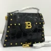 balmain-bbuzz-top-handle-bag-black-croc-embossed-gold-s Balmain BBuzz