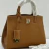 burberry-frances-tote-bag-tan-saddle-brown-pebbled-leather-tb-monogram-gold-hardware-nigeria Burberry Frances tote bag tan saddle brown Italian-tanned pebbled leather with TB Thomas Burberry monogram and gold hardware Nigeria
