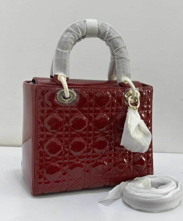 dior-lady-dior-medium-bag-burgundy-patent-leather-cannage-quilting-gold-hardware-nigeria Dior Lady Dior medium bag burgundy dark red patent leather with cannage quilting and gold CD hardware Nigeria