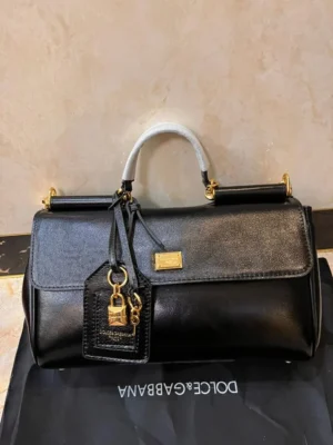 dolce-gabbana-dg-amore-top-handle-black-croc-pearl-logo-nigeria Dolce and Gabbana DG Amore top handle black croc-embossed with pearl DG logo Nigeria