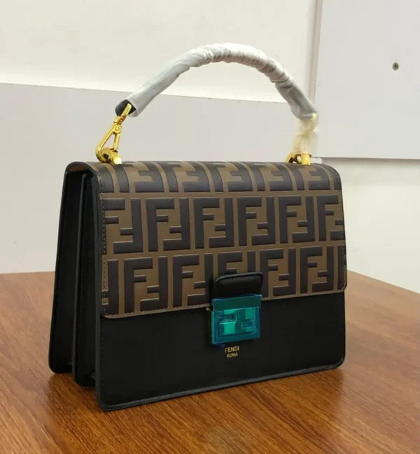 fendi-baguette-ff-monogram-top-handle-bag-brown-black-g Fendi Kan I