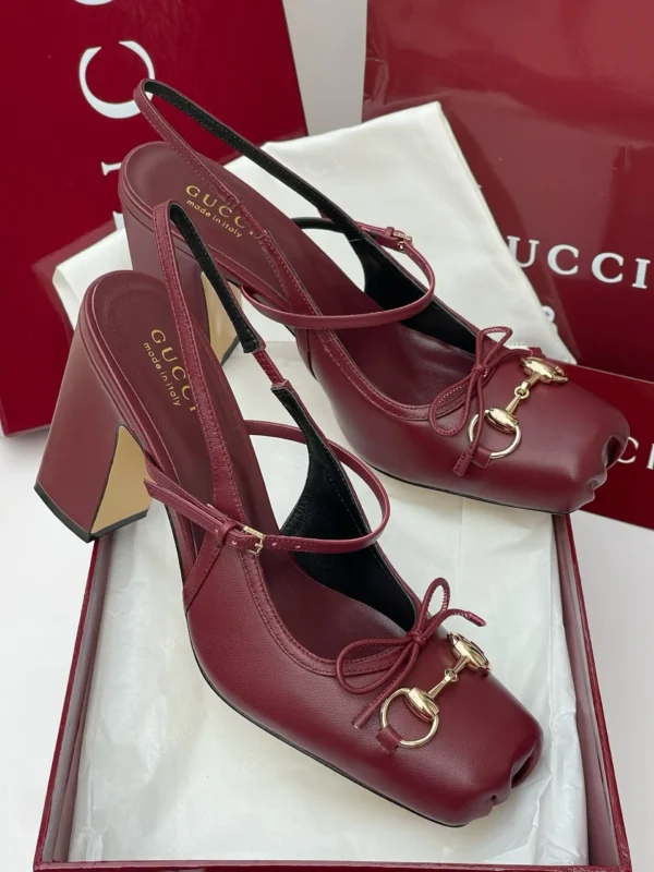 gucci-horsebit-slingback-block-heel-burgundy-leather-gold-horsebit-bow-nigeria Gucci Horsebit slingback block heel burgundy dark red leather with gold Horsebit and bow detail Nigeria