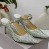 jimmy-choo-bing-100-mule-iridescent-aurora-ab-crystal-pointed-toe-stiletto-nigeria Jimmy Choo Bing 100 mule iridescent aurora AB crystal all-over pointed toe stiletto with crystal strap Nigeria