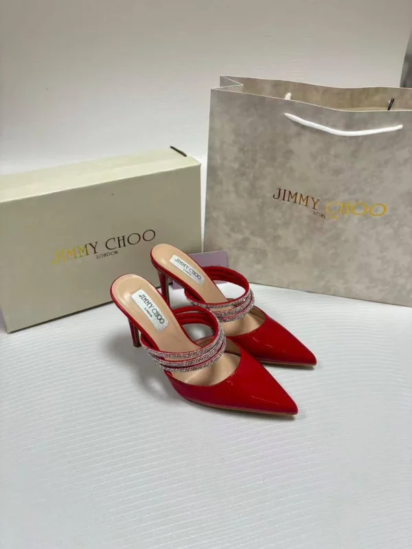 jimmy-choo-bing-mule-red-patent-leather-crystal-strap-nigeria Jimmy Choo Bing mule red patent leather with crystal-embellished strap Nigeria