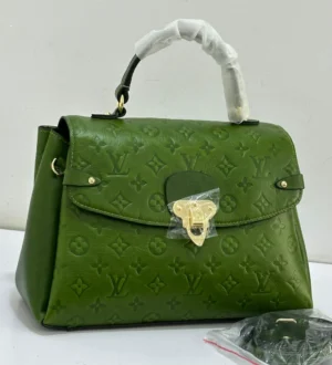 Louis Vuitton Georges MM olive green Monogram Empreinte embossed leather with gold trunk-inspired clasp and top handle Nigeria