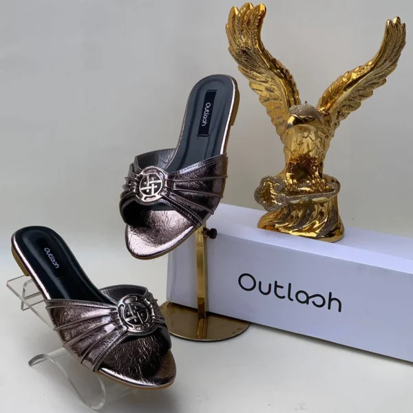 Outlash Patent Leather Flat Mules