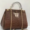 tom-ford-top-handle-bag-brown-croc-embossed-leather-gold-tf-clasp-chain-strap-nigeria