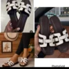 Hermes white-leather-h-cutout-flat-slide-sandal. Hermès Oran sandal silhouette