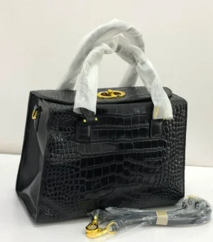 Christian-Dior-Croc-Embossed-top-handle-bag-black-lagos-nigeria
