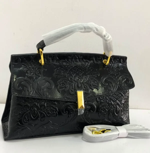Tom Ford 3D Floral Embossed Leather Black Tom-Ford-3D-Floral-Embossed-Leather-Black
