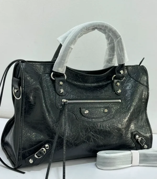 balenciaga-classic-city-black-vintage-leather-bag-lagos-nigeria