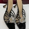 Gucci crystal GG black patent leather high-heel sandals Lagos Nigeria