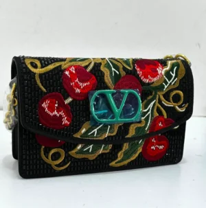 valentino-garavani-black-cherry-embroidered-bag-lagos-nigeria